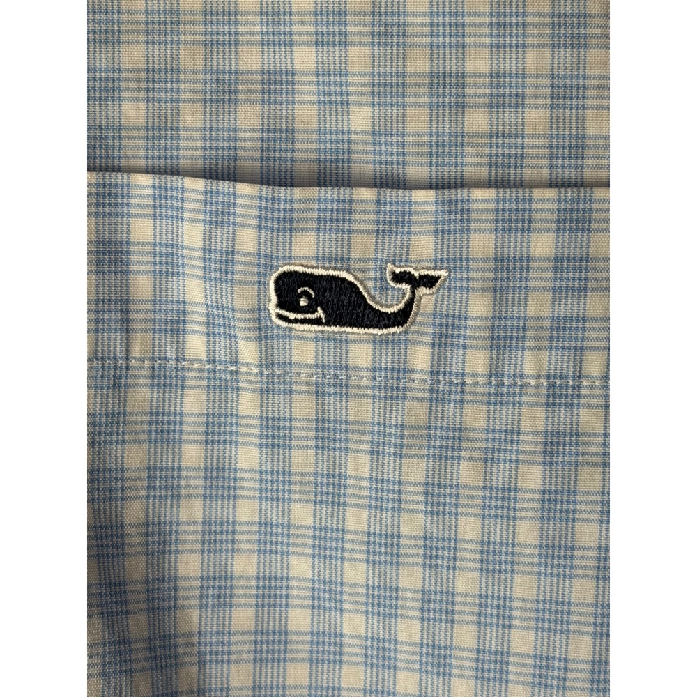 Vineyard Vines Tucker Shirt Mens Small Blue Plaid Classic Fit Preppy Coastal - Picture 7 of 10